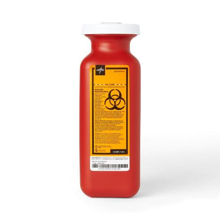 Medline - Mds705115h - Container,Sharps,1.5qt.,Red,Transportbl - Each