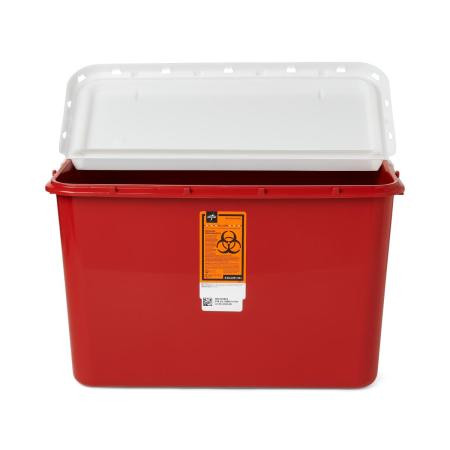 Medline - Mds705208hnh - Container,Sharps,8 Gal,Red,Hinged - Each