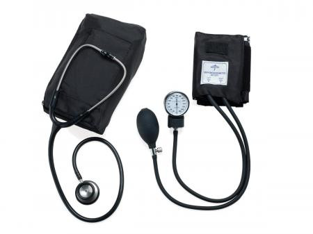 Medline - Mds9140 - Aneroid,Handheld,Steth Ss Dual, Adlt Blk - Each