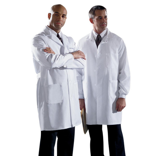 Medline - Mdt12wht54e - Coat,Lab,Unisex,Staff Length,White,54 - Each