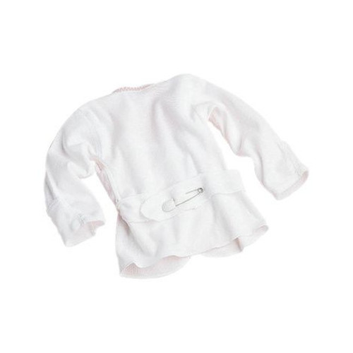 Medline - Mdt2112652 - Shirt,Baby,Pinback,Mittn Cuf,Wht,6m - Each
