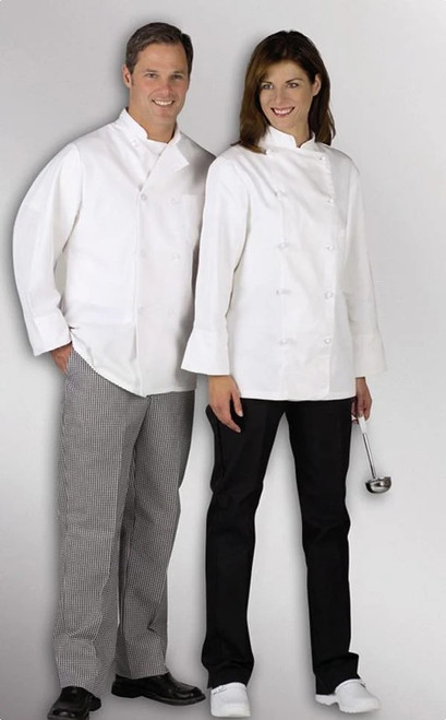 Medline - Mdt77502103 - Coat,Chef,Unisex,L/S,Plast Bttn,Whi - Each
