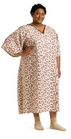 Medline - Mdtog5itsrsw - Gown,Iv,Exam,Tieside,Royale Wine,5xl - Each
