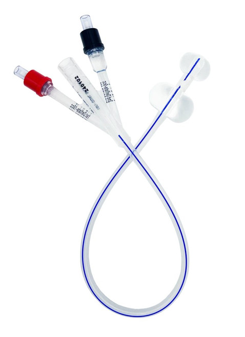 Hr Healthcare - D10020 - Trucath Duo 100% Silicone Dual - Balloon 2 - Way Foley Catheter, 20 Fr