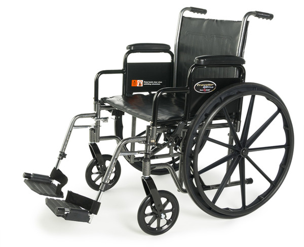 Graham Field - Traveler Se Plus - 3E050120 - Wheelchair Dual Axle Desk Length Arm Swing - Away Footrest Black Upholstery 18 Inch Seat Width Adult 300 Lbs Weight Capacity - Each