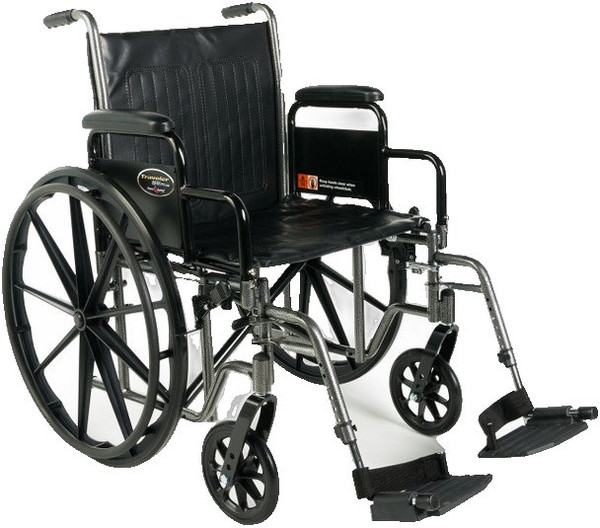 Graham Field - Traveler Se Plus - 3E050220 - Wheelchair Dual Axle Desk Length Arm Swing - Away Footrest Black Upholstery 16 Inch Seat Width Adult 300 Lbs Weight Capacity - Each