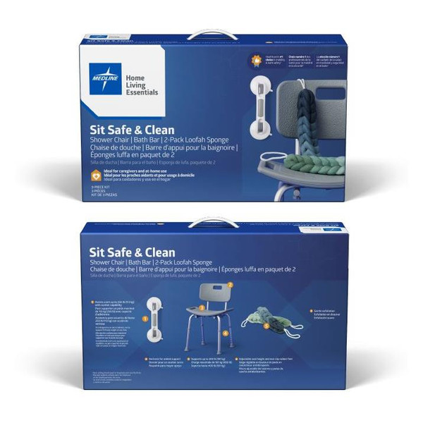 Medline - G2-611krx1 - 3 Piece Shower Chair Kit - Each