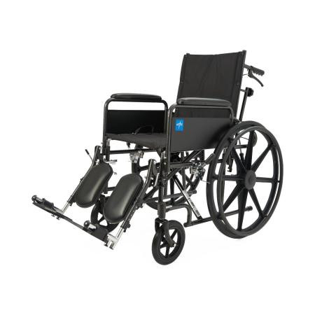 Medline - Kr188n11e - Wheelchair, Recl, 18", Nylon Fla, Elr - Each