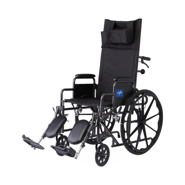 Medline - Kr188n21e - Wheelchair, Recl, 18", Nylon Dla, Elr - Each