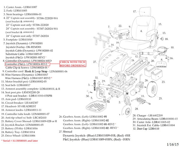 Drive Devilbiss Healthcare - Ldr411005-02 - Medical Caster Axle Assembly, Medalist 450 - Each