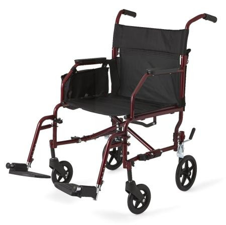 Medline - Mds808200kd - Transport Chair, Knockdown, Steel - Each