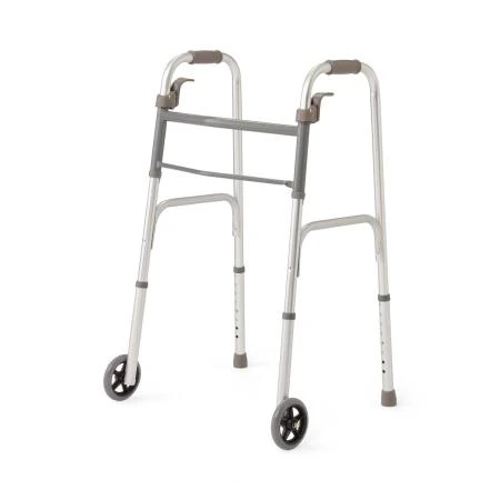 Medline - Mds86410p5j - Walker,Paddle,Folding,Junior, 5 Wheels - Each