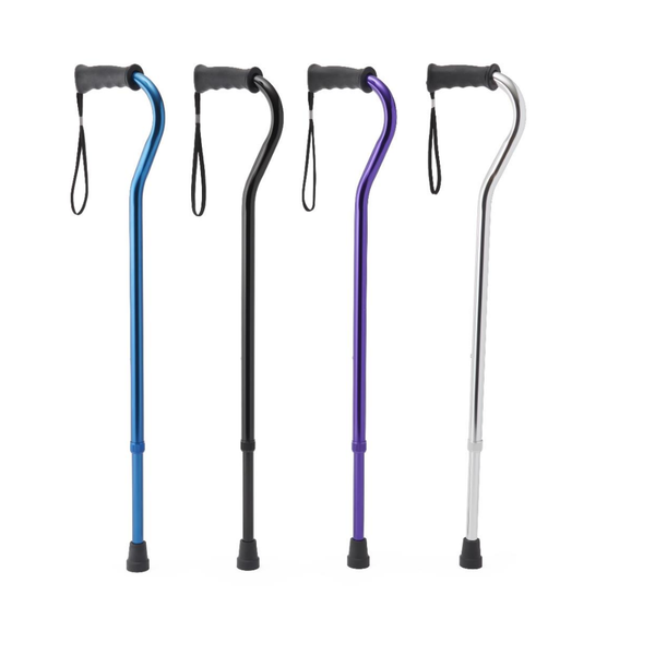 Medline - Mds86440chrh - Cane, Offset, Gel Grip, Chrome - Each