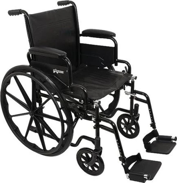 Compass Health - Wc11816Ds - Brands Probasics K1 Standard Wheelchair, 18" X 16" 250 Lb Weight Limit. - Each