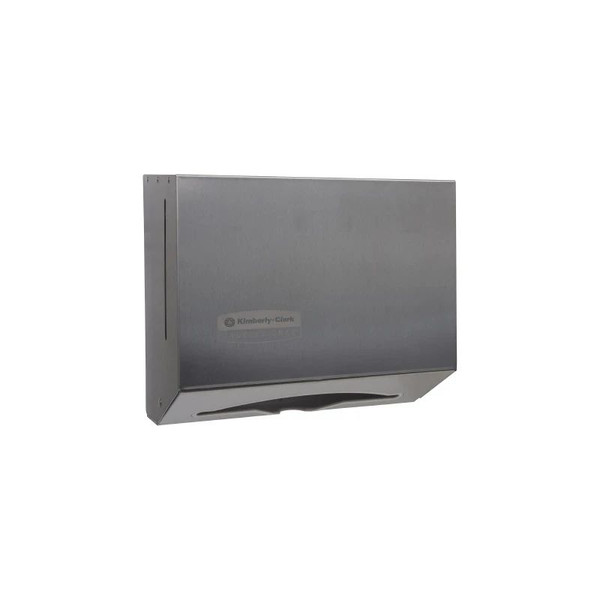 Kimberly Clark - K-C Professional - 09216 - Scottfold Paper Towel Dispenser Silver Stainless Steel Manual Pull Wall Mount - Case/1