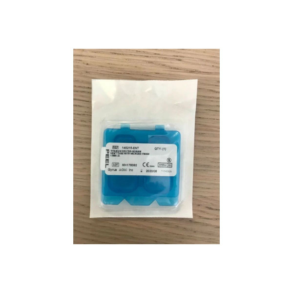 Olympus America - Micron - 145272-Ent - Ear Ventilation Tube Bobbin 1.5 Mm Inner Diameter Fluoroplastic / Titanium - Box/6