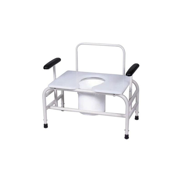 Graham Field - Gendron - 523330 - Health Products Commode Chair Removable Arms 30 Inch Seat Width 750 Lbs Weight Capacity - Each
