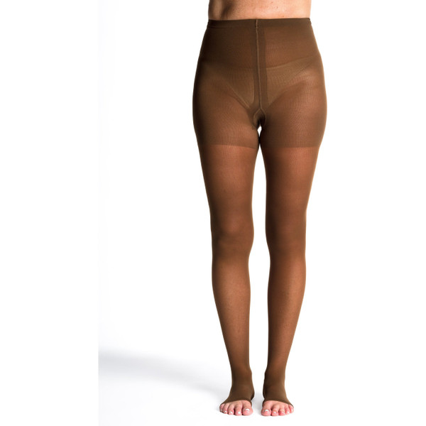 Sigvaris - 781Pllo85 - Womens Eversheer Open Toe Pantyhose - Long - Mocha