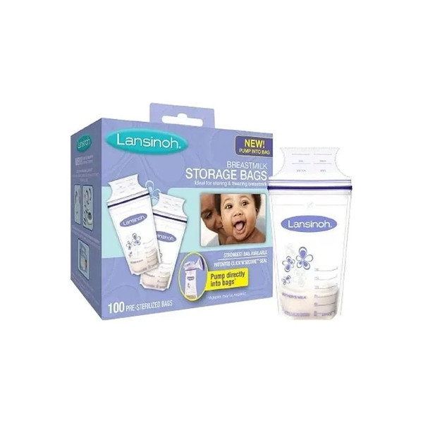Emerson Healthcare - Lansinoh - 20473 - Breast Milk Storage Bag 6 Oz. - Box/2