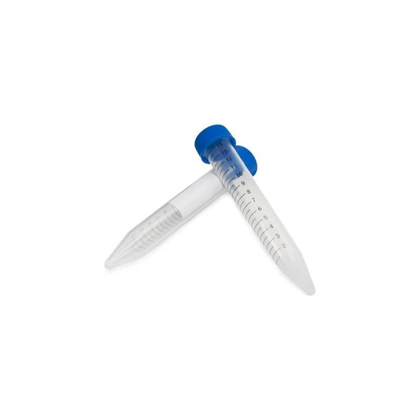 Mckesson - 177-6284 - Centrifuge Tube Conical Bottom Plain 17 X 120 Mm 15 Ml Blue Screw Cap Polypropylene - Case/1