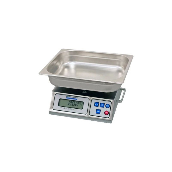 Health O Meter - 3400Kg - Food / Lab Scale Lcd Display 5000 Gram Capacity Stainless Steel Ac Adapter Battery Operated - Box/1