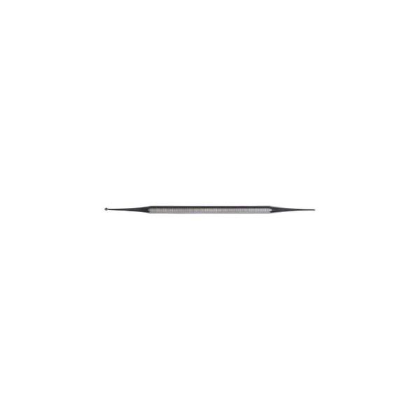 Mckesson - 43-1-5813 - Argent Excavator Curette 5 - 1/2 Inch Length Double - Ended Solid Octagon Handle 1.5 Mm Tip / 2.5 Straight Fenestrated Round Cup - Each