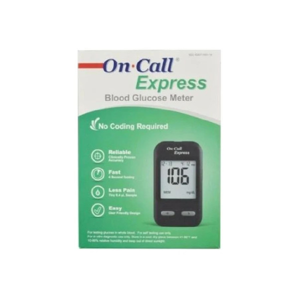 Acon Laboratories - On Call - 755716 - Blood Glucose Meter 4 Second Results No Coding Required - Case/12