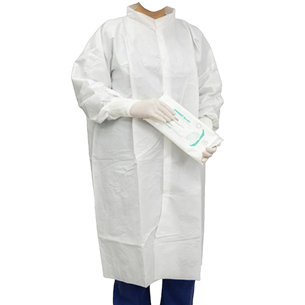 Contec - Hcga0042 - Critigear Cleanroom Lab Coat White X - Large Knee Length Disposable - Bag/10