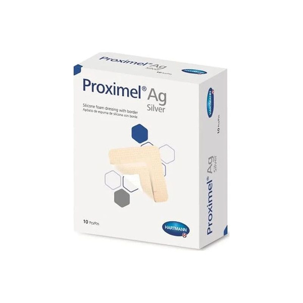 Hartmann - Proximel Ag - 15400000 - Silver Foam Dressing 4 X 12 Inch Rectangle Sterile - Box/5
