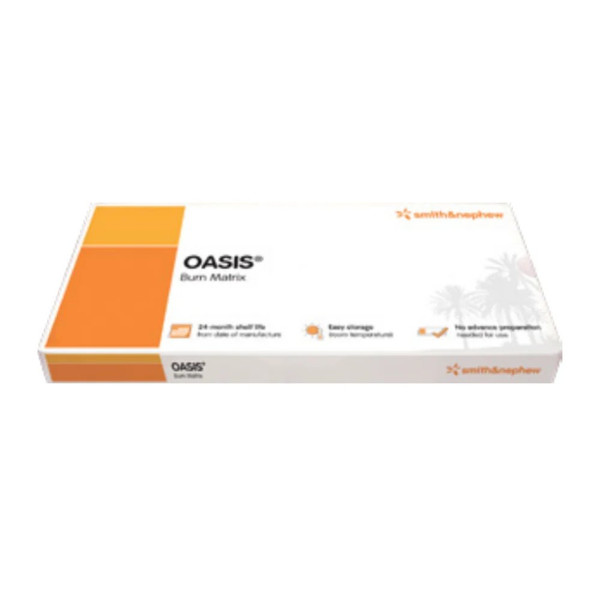 Smith & Nephew - Oasis - 8213-3000-18 - Wound Matrix Dressing Burn 1 X 3 Inch Sterile Non - Viable Cells, Tissue - Based: Animal - Case/5