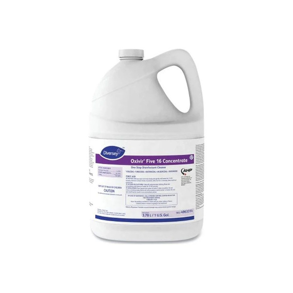 Lagasse - Dvo4963314 - Diversey Oxivir Five 16 Surface Disinfectant Cleaner Peroxide Based Manual Pour Liquid Concentrate 1 Gal Jug Scented Nonsterile - Case/4