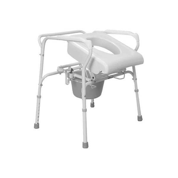 Compass Health - Carex - Ccfca200 - Brands Commode / Shower Chair Uplift Assist Fixed Arms Steel Frame 300 Lbs Weight Capacity - Each