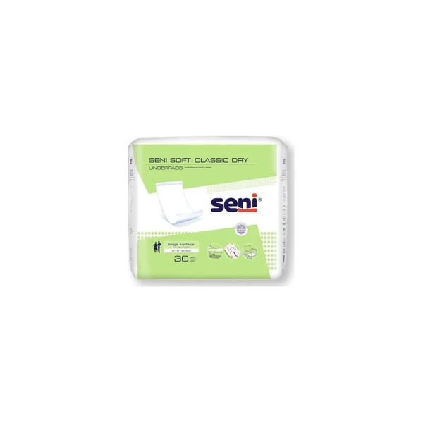 Tzmo - Seni Soft Classic Dry - S-0330-Uc1 - Disposable Underpad 23 X 35 Inch Cellulose Pulp / Super Absorbent Polymer Light Absorbency - Case/120