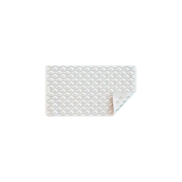 Nova Ortho-Med - 9351W-R - Bathtub Mat With Suction Grip Rubber 15 - 3/4 X 27 - 1/2 Inch - Case/24
