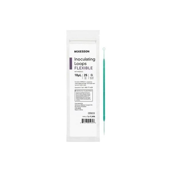 Mckesson - 16-Flwn - Inoculating Loop With Needle 10 L Abs Integrated Handle Sterile - Bag/25