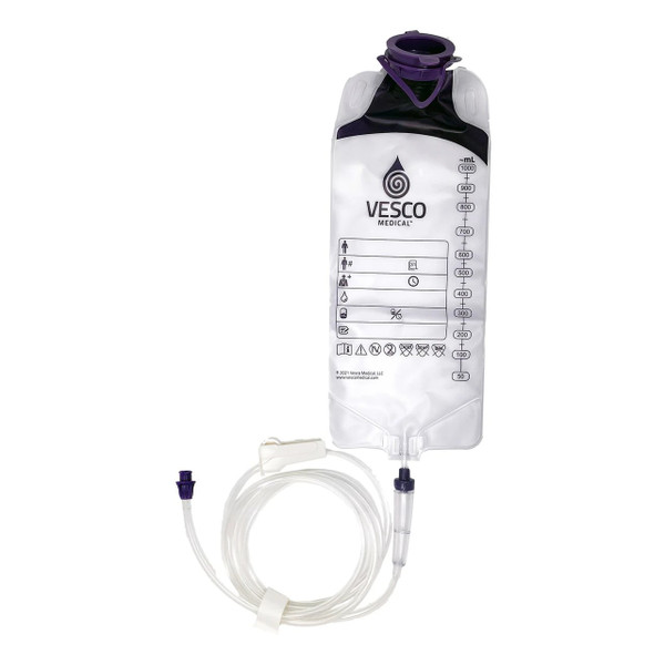 Vesco Medical - Ved049 - Feeding Set, Gravity Lg Bore W/Enfit Conn 1000ml - Case/30