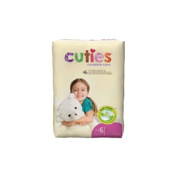 First Quality - Cuties - Cdb006 - Unisex Baby Diaper Size 6 Disposable Heavy Absorbency - Case/200