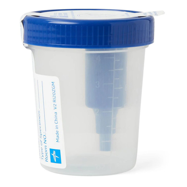 Medline - Dynd364976 - Specimen Container 120 Ml (4 Oz.) Screw Cap Patient Information Sterile Fluid Path - Case/250