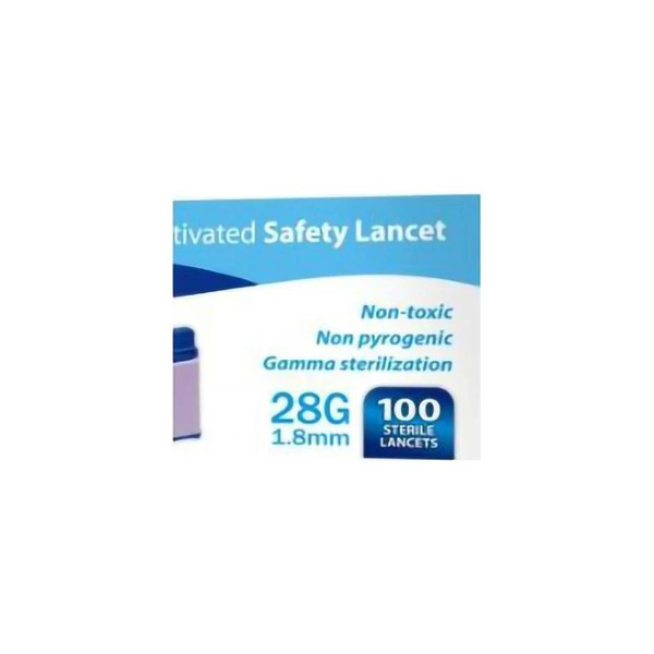 Omnis Health - Embrace - Shn02Gx28.18 - Safety Lancet 28 Gauge Pull Cap Pressure Activated Finger - Case/1000
