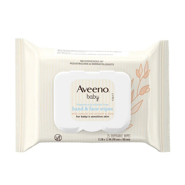 Johnson & - Aveeno Baby - 38137117987 - Sales - Wipe Soft Pack Unscented 25 Count - Package/25