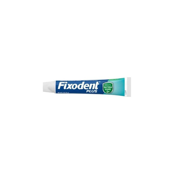 Procter & Gamble - Fixodent Plus Breath Bacteria Guard - 03700096070 - Denture Adhesive Cream 2 Oz. - Each
