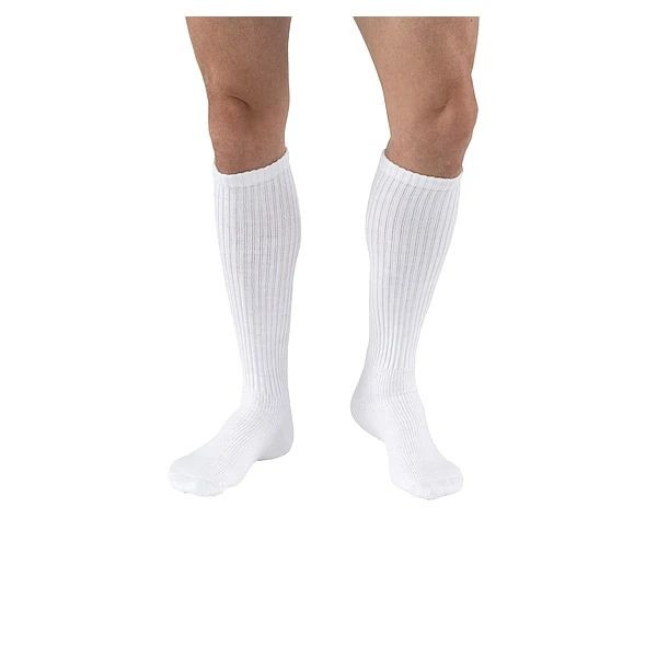 Bsn Medical - Jobst - 6039633 - Sock, Comprsn Knee - Hi Clsd Toesensifoot Wht Lg 8 - 15Mmhg - Pair