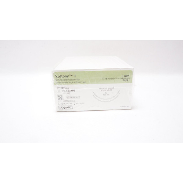 Teleflex - 89-5037W - Medical Tape, Sut Dacrn Wht 3Mm Kc25 18" - Box/12