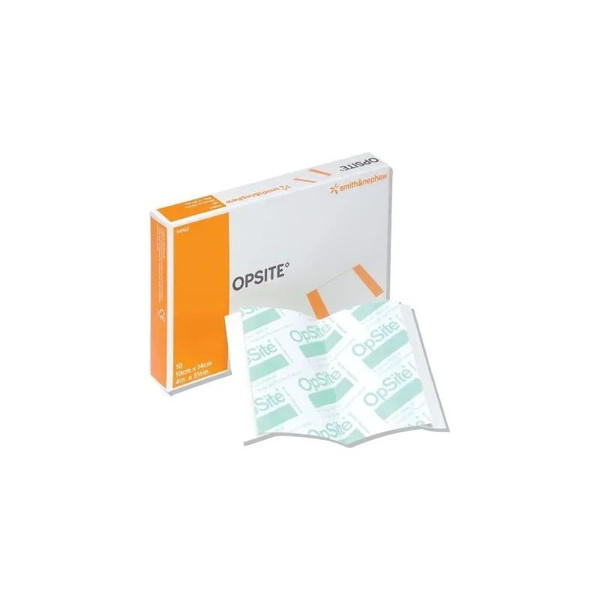 Smith & Nephew - Opsite Post Op - 4963 - Transparent Film Dressing 4 X 5 - 1/2 Inch 2 Tab Delivery Rectangle Sterile - Case/100
