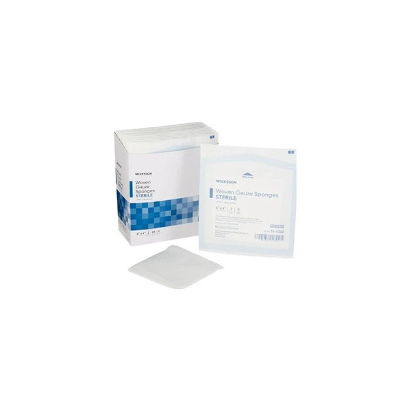 Mckesson - 16-4242 - Gauze Sponge 4 X Inch 2 Per Pack Sterile 12 - Ply Square - Case/600