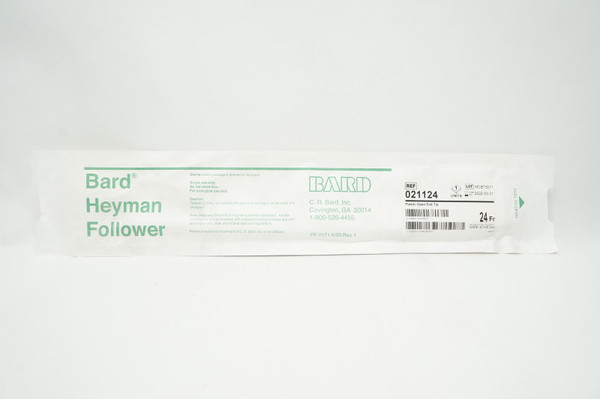 Bard Rochester - 021124 - Follower Heyman Straight Tip 24 Fr 13.35 Inch Length Vinyl Blend Coating - Case/10
