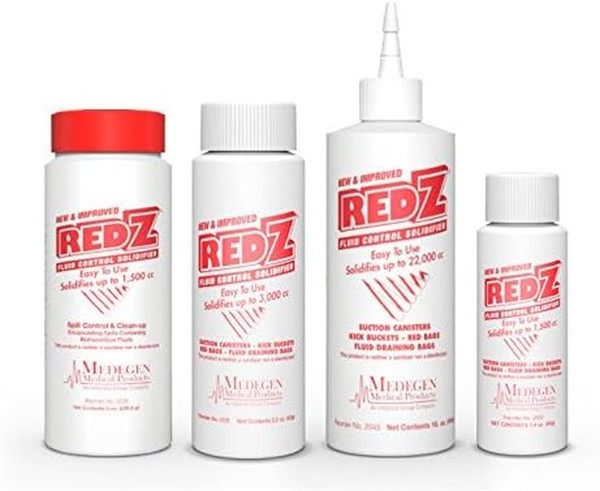 Medegen Medical - Red Z - 2032 - Products - Fluid Solidifier 1,500 Cc Bottle 2 Oz. - Case/75