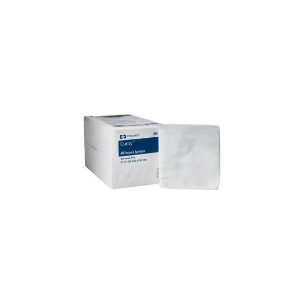 Cardinal Health - Curity - 9134 - Nonwoven Sponge 4 X Inch 200 Per Pack Nonsterile 3 - Ply Square - Bag/200