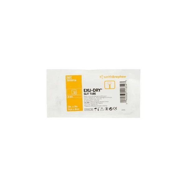 Smith & Nephew - 5999Ptm - Exu - Dry Anti - Shear Super Absorbent Dressing 2 X 3 Inch Slit Tube - Each