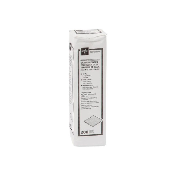 Medline - Prm21212C - Gauze Sponge 2 X Inch 200 Per Pack Nonsterile 12 - Ply Square - Case/40